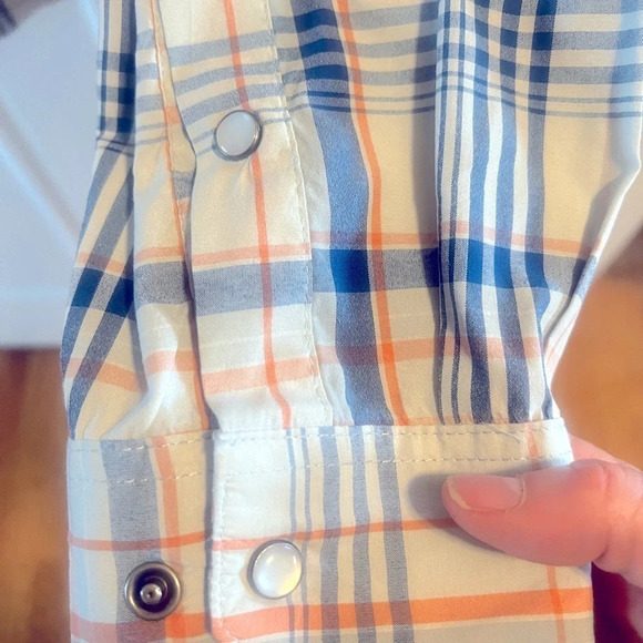 Columbia PFG Beadhead Guide Plaid L/S Shirt Size Large Pearl Snaps Outdoor - Picture 17 of 17